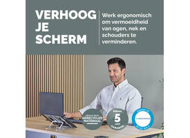 Laptopstandaard Fellowes Alumia zilver