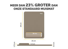 Muismat met polssteun Fellowes Breyta XL zand
