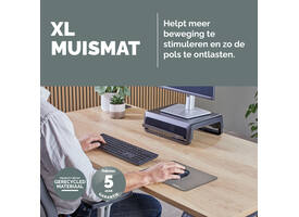 Muismat Fellowes Breyta XL grijs