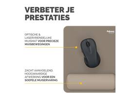Muismat met polssteun Fellowes Breyta zand