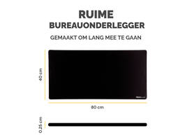 Bureau-onderlegger Fellowes Breyta zwart
