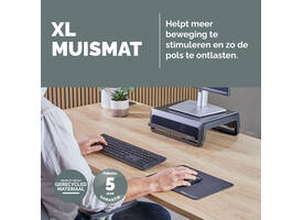 Muismat Fellowes Breyta XL zwart