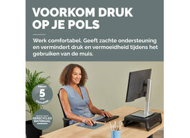 Muismat met polssteun Fellowes Breyta blauw