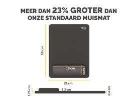 Muismat met polssteun Fellowes Breyta XL zwart