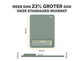 Muismat met polssteun Fellowes Breyta XL saliegroen