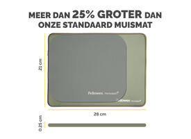 Muismat Fellowes Breyta XL saliegroen