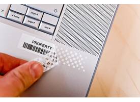 Labeltape Brother P-touch TZe-SE4 veiligheidstape 18mm zwart op wit