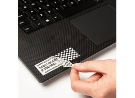 Labeltape Brother P-touch TZe-SE5 veiligheidstape 24mm zwart op wit