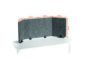 Bureauscherm Durable EFFECT 160