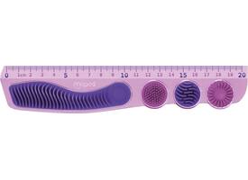 Liniaal Maped Kidy Learn Concentration 20cm paars