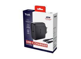 Oplader Trust Maxo 65W USB-C GAN zwart