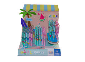 Rollerpen PILOT friXion Pool Party medium assorti display à 48 stuks