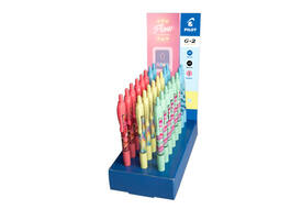 Gelschrijver PILOT G-2-07 Flow medium assorti display à 24 stuks