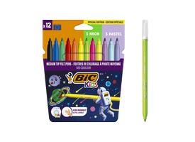 Kleurstift Bickids Cosmo clipstrip à 12 etuis