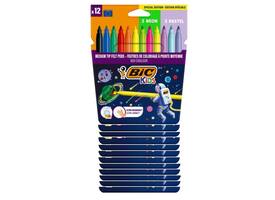 Kleurstift Bickids Cosmo clipstrip à 12 etuis