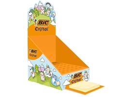 Display leeg Bic Cristal dierenfiguren