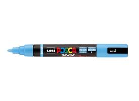 Paintmarker Uni POSCA PC-5BR brushpunt medium lichtblauw