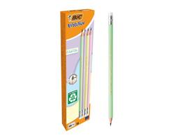 Potlood Bic HB met gom pastel assorti