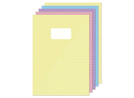 Schrift Kangaro A4 ruit 10mm 80pagina's 60gr pastel assorti 5 stuks