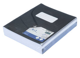 Schrift Kangaro A5 lijn 80 pagina's 60gr zwart pak à 10 stuks