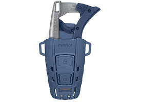 Veiligheidsmes Martor Secunorm 610 XDR trapezium 32mm met holster zilver
