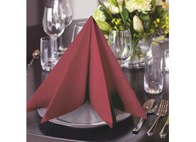 Dinerservet Tork Linstyle Premium 1/4 vouw 1-laags 390x390mm 50 vel bordeaux 478885
