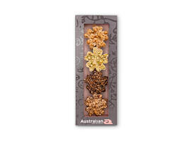 Chocolade Australian bloemen doos 4 stuks