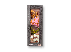 Chocolade Australian hartjes doos 4 stuks