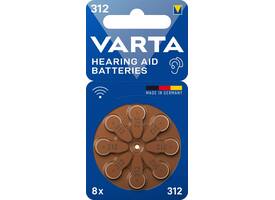 Batterij VARTA hoortoestel 8x 312