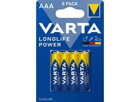 Batterij VARTA Longlife Power 8x AAA