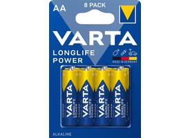Batterij VARTA Longlife Power 8x AA
