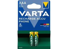 Batterij VARTA oplaadbaar Accu Phone 2x AAA 550mAh