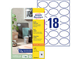 Etiket Avery L6024REV-25 63.5x42.3mm wit 450 stuks
