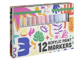 Acrylmarkers Nassau set à 12 kleuren