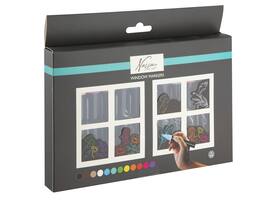 Krijt en raammarkers Nassau set à 12 kleuren
