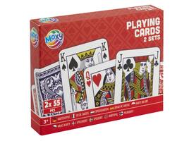 Speelkaarten Moxy doos à 2 sets met 55 kaarten