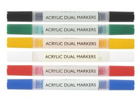 Acrylmarker Nassau duopunt set à 6 kleuren