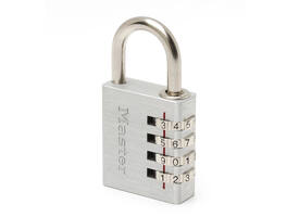 Hangslot MasterLock combinatieslot aluminium 40mm