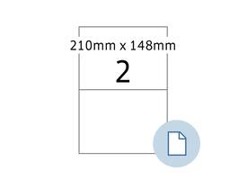 Etiket HERMA 8402 A4 EXPR 500 210x148mm wit 1000 stuks