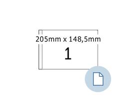 Etiket HERMA 8493 A5 EXPR 1.000 205x148.5mm wit 1000 stuks