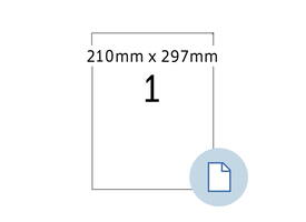 Etiket HERMA 8422 A4 EXPR 500 210x297mm wit 500 stuks
