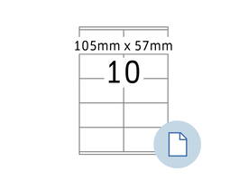 Etiket HERMA 8420 A4 EXPR 500 105x57mm wit 5000 stuks