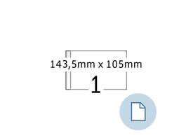 Etiket HERMA 8492 A6 EXPR 2.000 143.5x105mm wit 2000 stuks