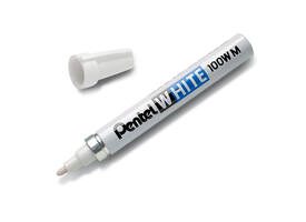 Viltstift Pentel 100W rond 2.2mm wit