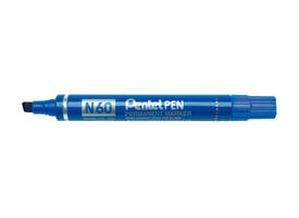 Viltstift Pentel N60 schuin 1.2-6mm blauw