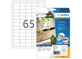 Etiket HERMA Power 10913 38.1x21.2mm wit 1625 stuks