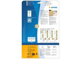 Etiket HERMA 4497 199.6x143.5mm verwijderbaar rood 40 stuks