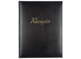 Receptiealbum Kangaro 26x21cm vakverdeling zwart