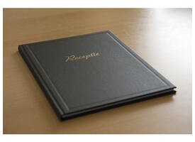 Receptiealbum Kangaro 26x21cm vakverdeling zwart