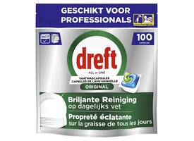 Vaatwastabletten Dreft All-in-1 Professional Regular 100 stuks